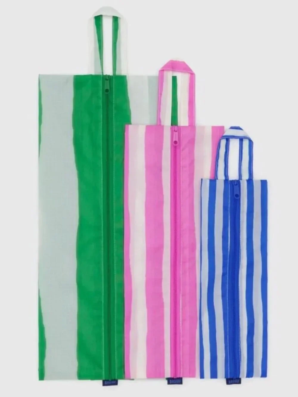 NWT Baggu 3d Zip Set Painted Stripe